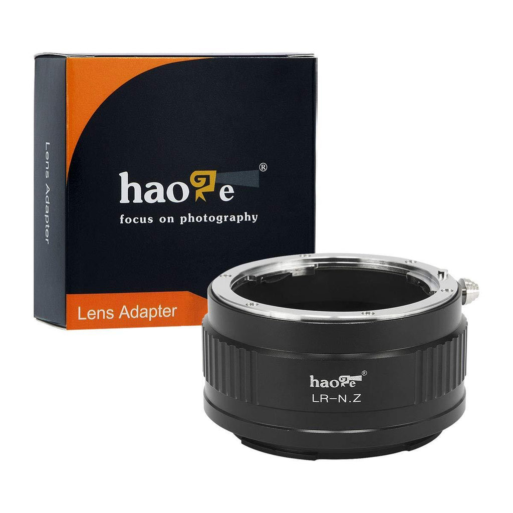 Haoge Manual Lens Mount Adapter for Leica R LR Lens to Nikon Z Mount Camera Such as Z7II Z6II Z6 Z7