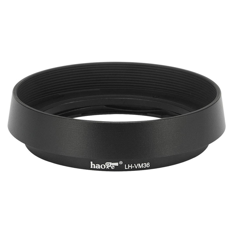 Haoge LH-VM36 Bayonet Metal Round Lens Hood Shade Compatible with Voigtlander Nokton Aspherical ASPH 40mm f/1.2 VM, 35mm f1.2 VM, 50mm f1.2 VM Leica M Lens Replaces LH-8 Black