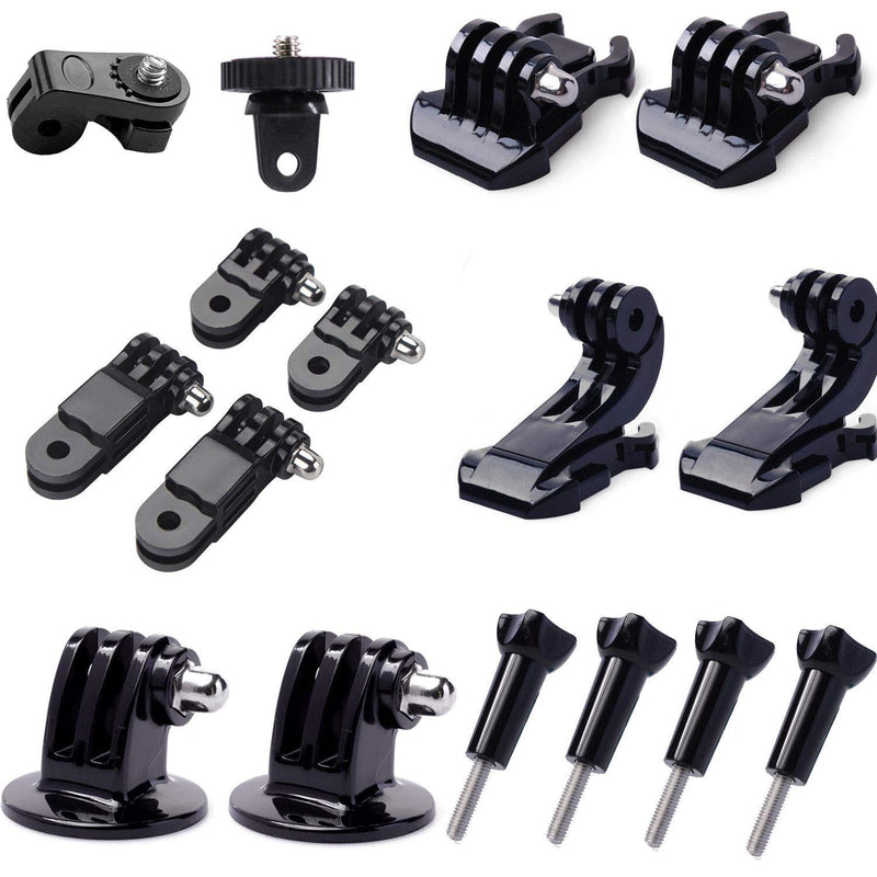 [AUSTRALIA] - 14-in-1 Accessory Kit for Gopro Xiaomi YI SJCAM,Sony, Buckle Base Mount/J-Hook 