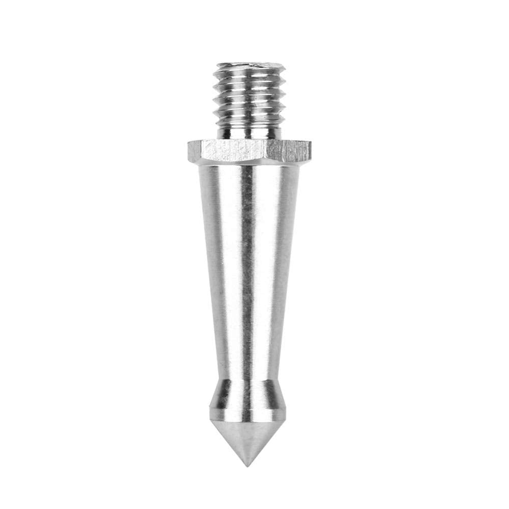 Acouto Spikes Stainless Steel Male 3/8" Screw Adapter Foot Spike Replacement for Tr Monopods Camera Accessory Silver