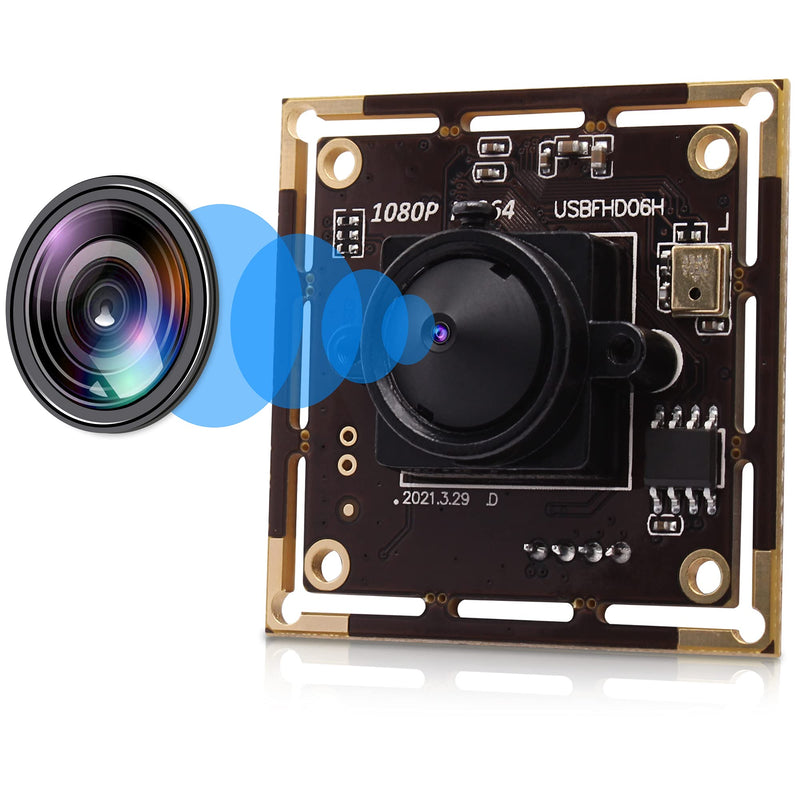 Webcamera_usb Usb Camera Module 2mp Pinhole Web Cam Module with Microphone,1080p Web Camera Module with SONY IMX323 Sensor,H.264 Cam,0.01Lux low Illumination Webcams Module with 3.7mm Lens for Most OS 3.7mm pinhole lens