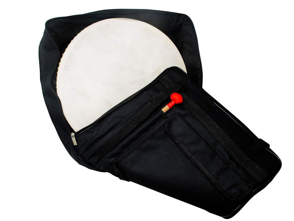 16 Inch Percussion Buffalo Tambourine Hand Drum Padded Case by Trademark Innovations (DRUM NOT INCLUDED)