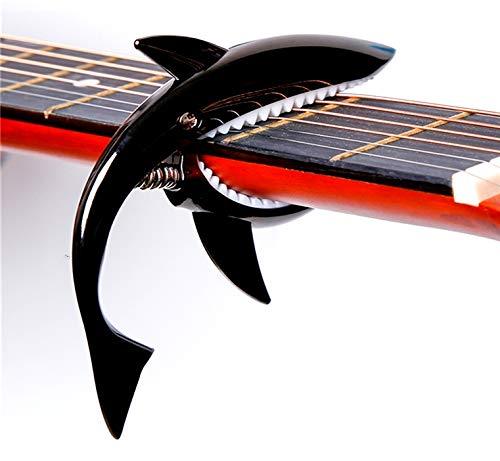 Zinc Alloy Shark Capo For Electric Guitar, Acoustic Guitar, Ukulele, etc.(Gun black) Gun black