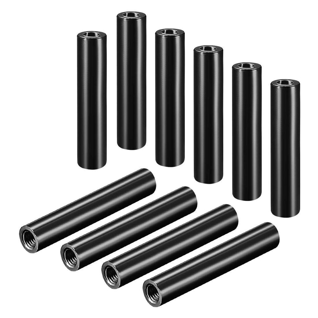 uxcell Round Aluminum Standoff Column Spacer M3x50mm,for RC Airplane,FPV Quadcopter,CNC,Black,10pcs