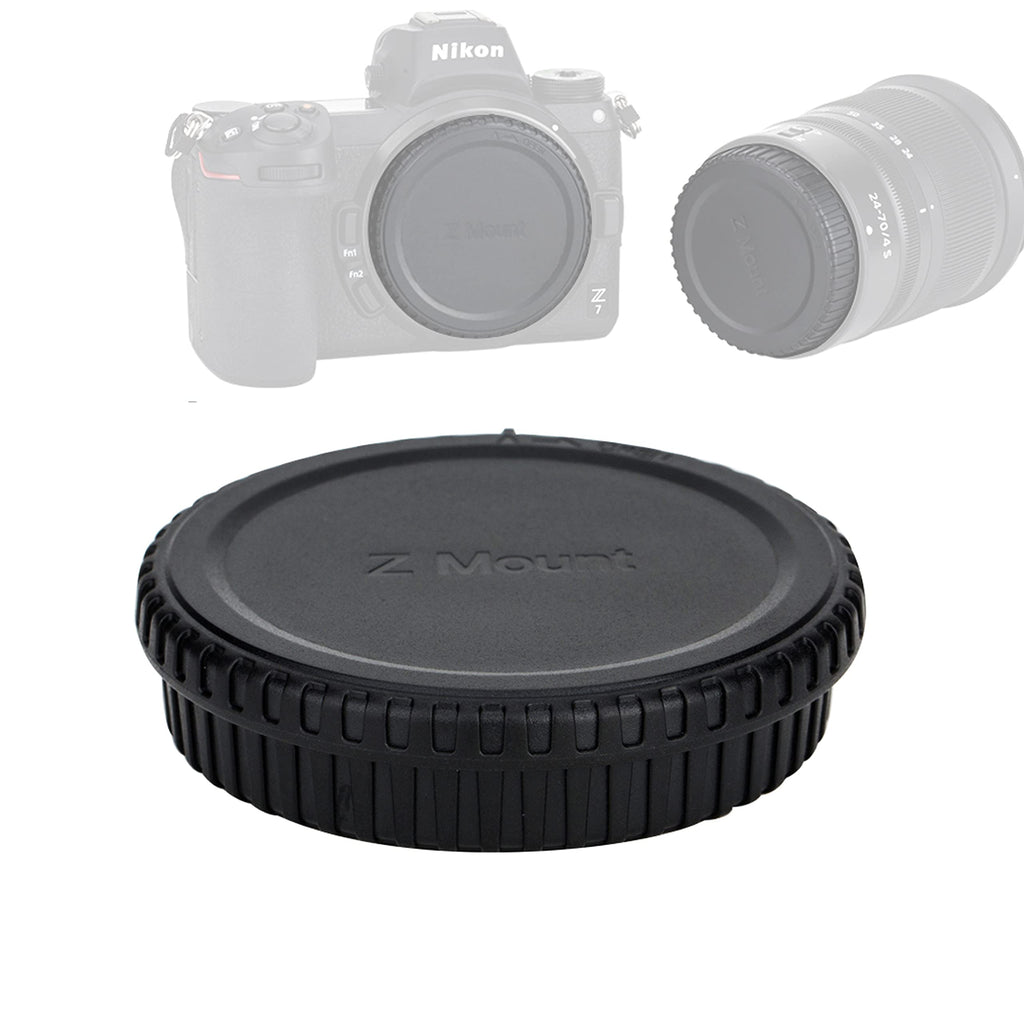 JJC Z Mount Body Cap & Rear Lens Cap, for Nikon Z Camera Lens, Nikon Z-Mount Lense Rear Cap, Body Sensor Protective Caps, Compatible with Nikon Z Mirrorless Camera Z5 Z50 Z6 Z7 Z6 II Z7 II