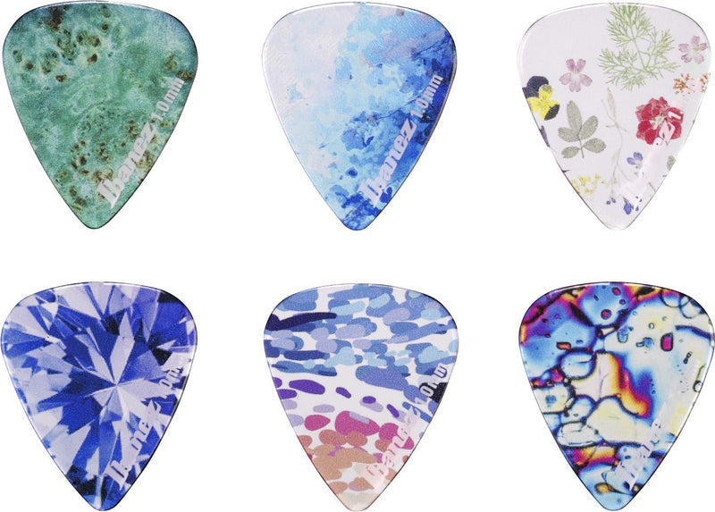 Ibanez KALEIDO Series Picks 6 Pack 1.0mm 1.00mm