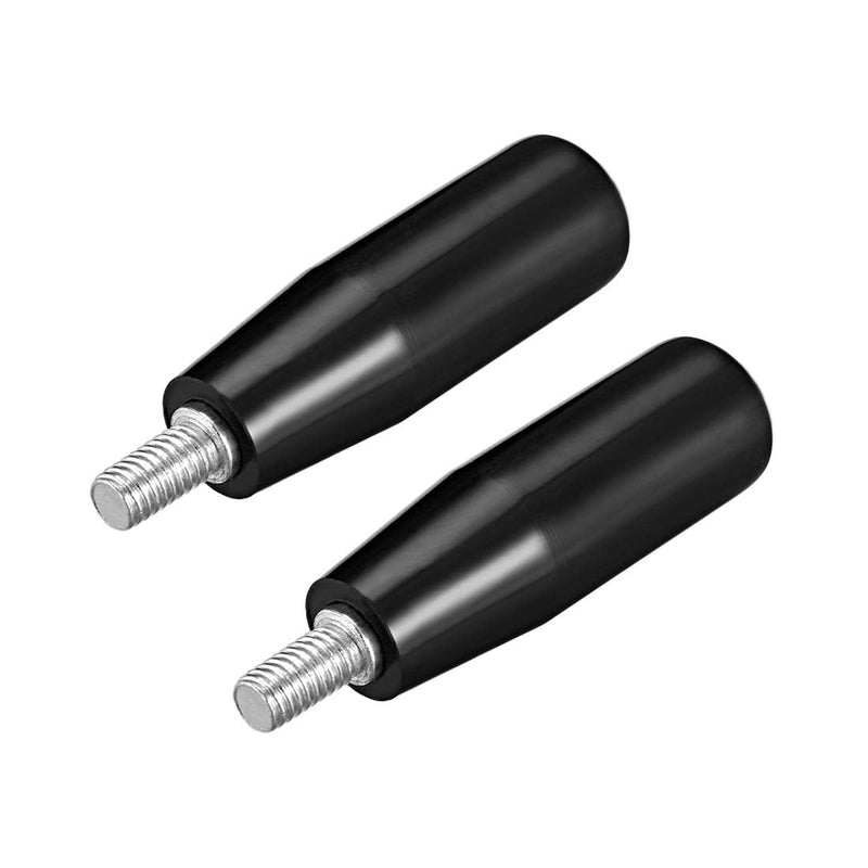 uxcell 2 Pcs Revolving Handwheel Machine Handle M6 Male Threaded Stem M6 x 50mm