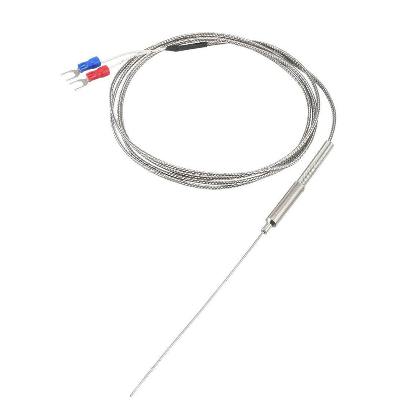 uxcell K Type Thermocouple Temperature Sensor Probe 1x100mm(0 to 800C) 5ft Temperature Controller