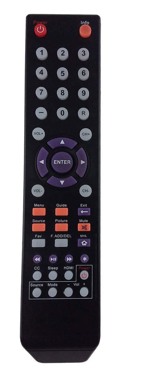New Smartby Remote Control 142020479999K Compatible with Sceptre TV E195BVSR, E195BV-SR, E505BV, E505BVFMQK, E505BV-FMQK, FMQC, FM