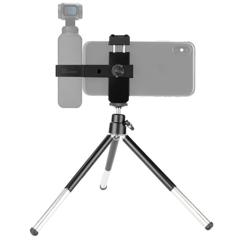 Rantow Osmo Pocket Tripod, Multifunction Portable Phone Holder Mobile Fixed Mount Stand Stabilizers Compatible with DJI Osmo Pocket Handheld Camera