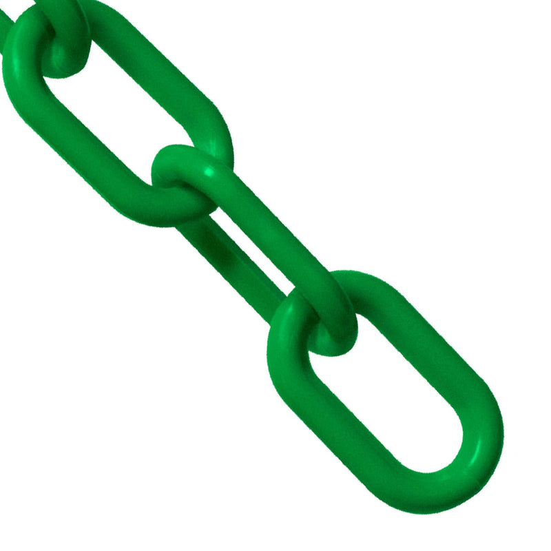 Mr. Chain Plastic Barrier Chain, Green, 1-Inch Link Diameter, 25-Foot Length (10004-25)