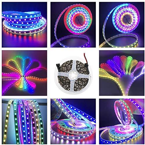 [AUSTRALIA] - FAVOLCANO 5m/16.4ft 300LEDS WS2811 LED Light Strip, Programmable and Individually Addressable, 5050 RGB LED Rope Waterproof IP67 White PCB 5050 14.4W WaterproofIP67 Tube 300Leds 