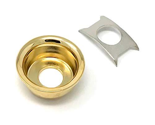 Vintage Forge Gold Cup Jack Plate for Fender Telecaster Tele Guitar Recessed Output Ferrule JPT90-GLD