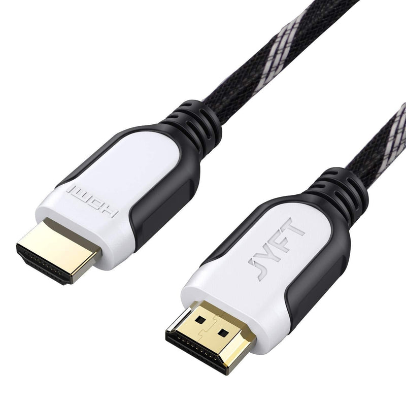 HDMI Cable 33ft JYFT - HDMI 2.0 (4K @ 60fps), High Speed with Ethernet 18Gbps, Audio Return, Video 4K 2016P HD, 1080P 3D, Blue-ray, Support Apple TV, Xbox, PS3, PS4, HDTV, 1Pack