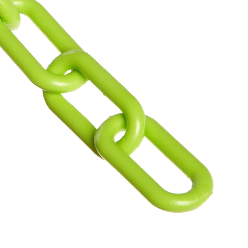 Mr. Chain Plastic Barrier Chain, Safety Green, 1-Inch Link Diameter, 25-Foot Length (10014-25)