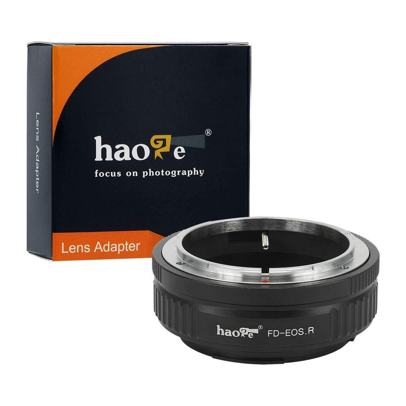 Haoge Manual Lens Mount Adapter for Canon FD Lens to Canon RF Mount Camera Such as Canon EOS R