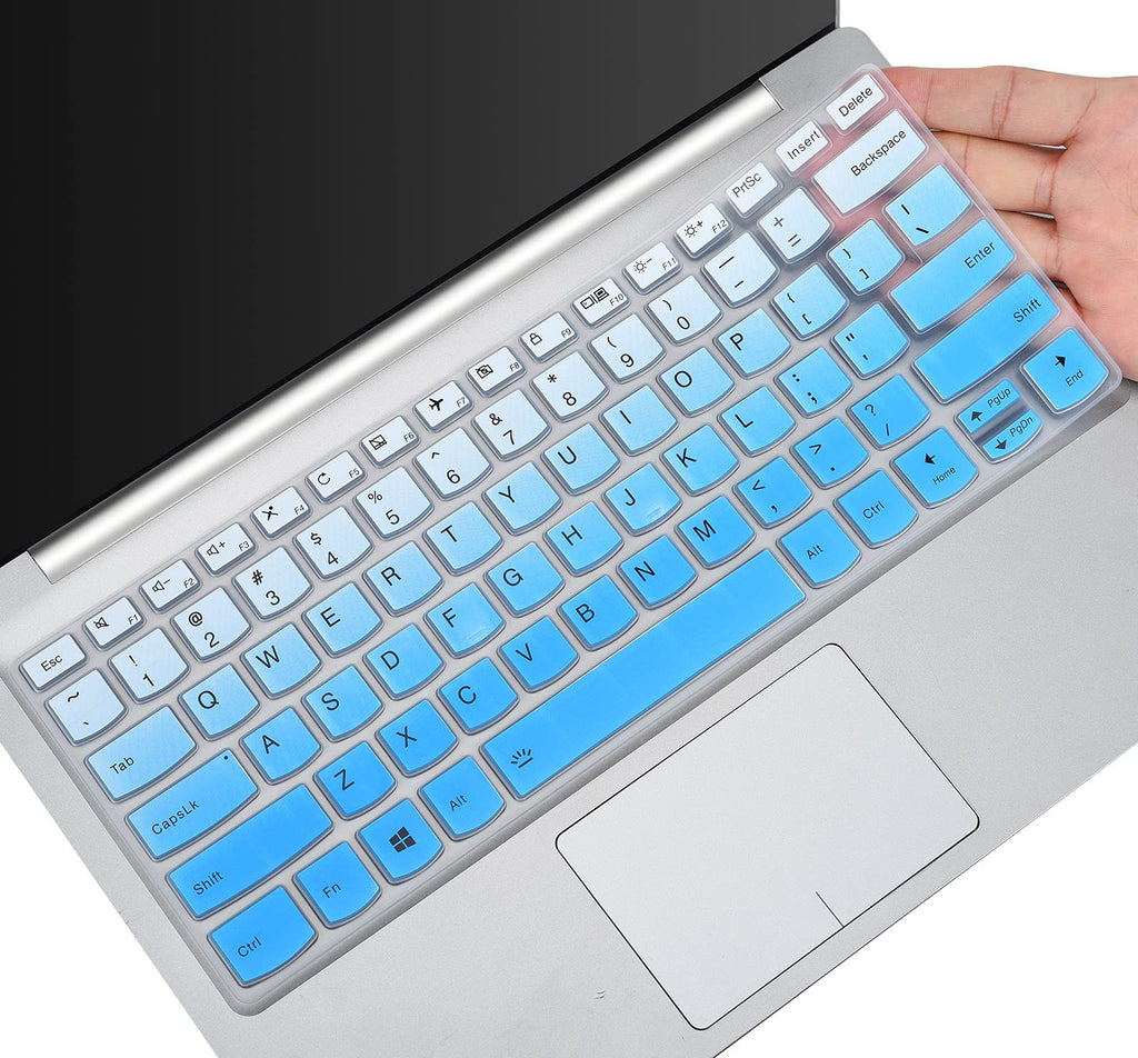 Keyboard Cover for Lenovo Flex 14 14/Yoga C740 14/Lenovo Yoga C940 C930 920 13.9 / Yoga 730 720 13.3 /Lenovo Yoga 730 15.6 / Yoga 720 12.5 inch Keyboard Skin(NOT Fit Lenovo Flex 5 14"), Ombre Blue