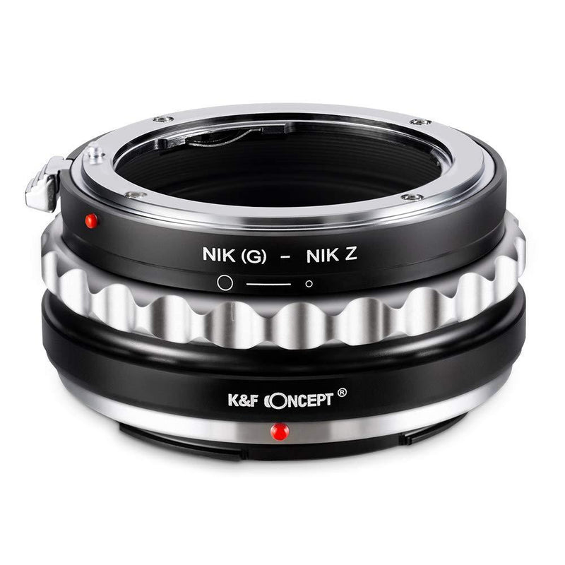 K&F Concept Lens Mount Adapter for Nikon G AF-S Mount Lens to Nikon Z6 Z7 Camera NIK（G)-NIK Z