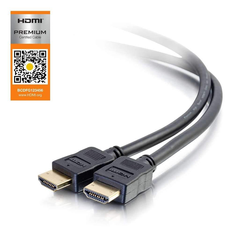 C2G HDMI Cable, 4K, High Speed HDMI Cable, Ethernet, 60Hz, 18 Feet (5.48 Meters), Black, Cables to Go 50187