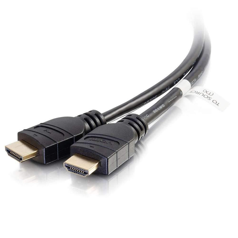 C2G HDMI Cable, 4K, High Speed HDMI Cable, Ethernet, 60Hz, 12 Feet (3.65 Meters), Black, Cables to Go 50185 3 Feet