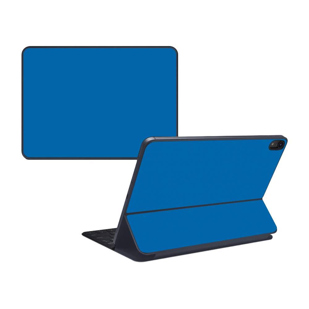 MightySkins Skin Compatible with Apple iPad Pro Smart Keyboard 12.9" (2018) - Solid Blue - Protective, Durable and Unique Vinyl Decal wrap Cover - Easy to Apply and Change Styles - Made in The USA