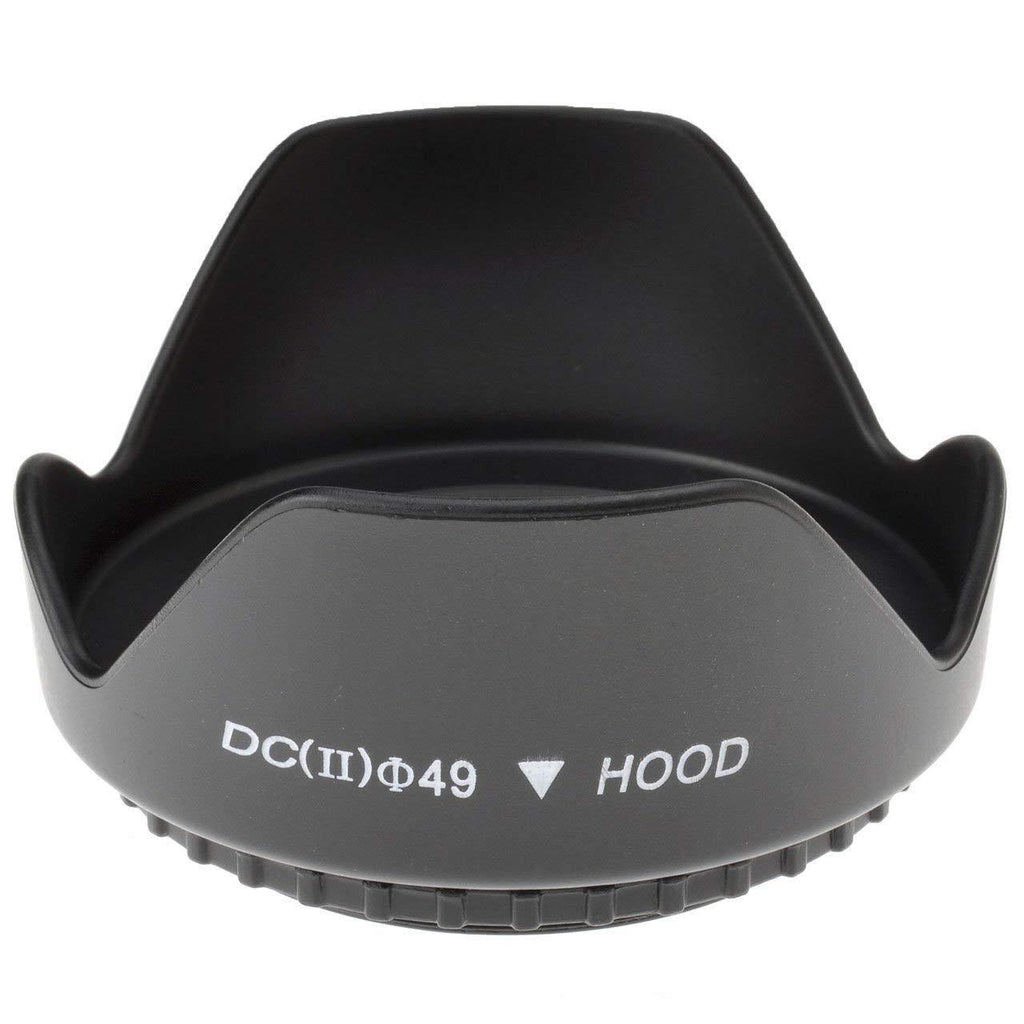 Lens Hood Tulip Flower (49mm) for Canon M50 M100 M6 with EF-M 15-45mm is STM/Sony RX1R with SEL 18-55mm E 55-210mm Lens