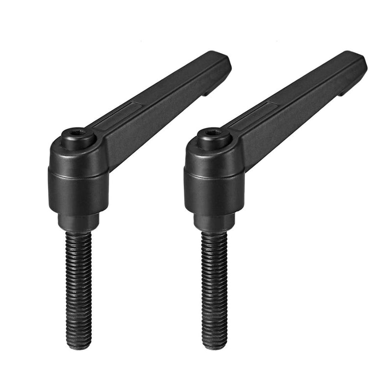 [AUSTRALIA] - uxcell M8x40mm Handle Clamping Lever Thread Push Button Ratchet Male Threaded Stud 2Pcs 
