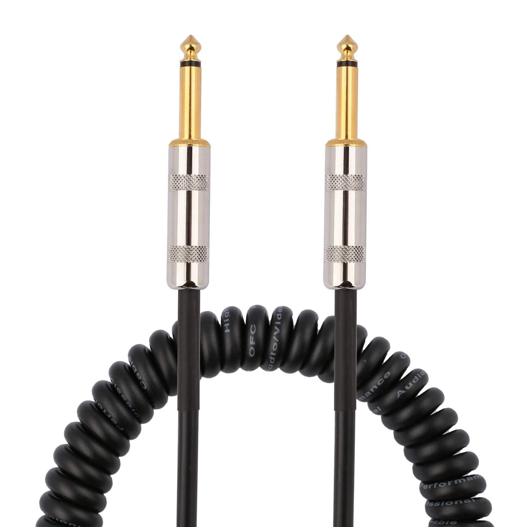 [AUSTRALIA] - Dreokee 10ft Guitar Cable, Stretchable Straight to Straight 1/4 inch 6.35mm 