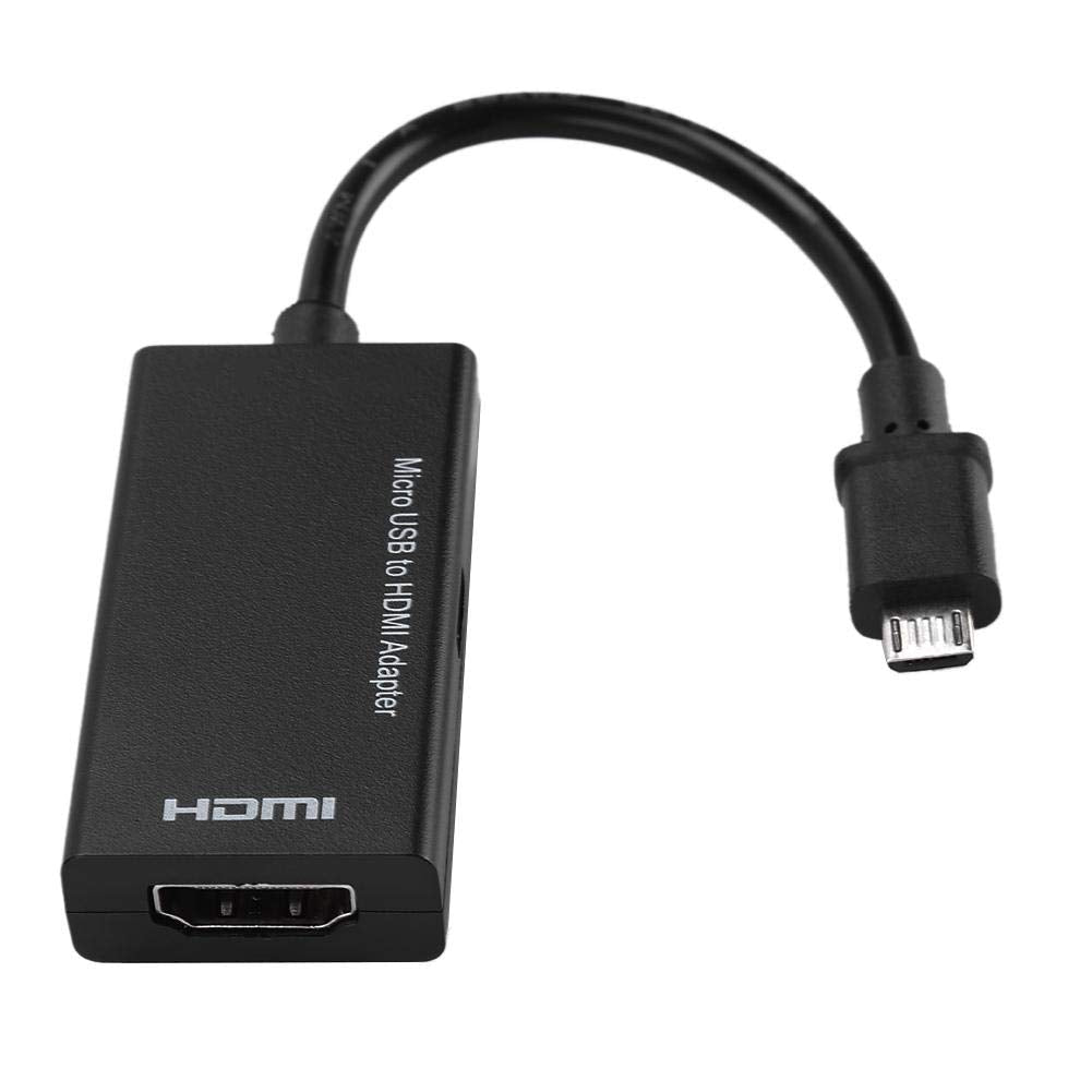 Micro USB to HDMI Adapter Android Phone to HD TV Adapter - Super High Resolution up to 1080P and 8-Channel Stereo Sound - Stable Signal Transmission,W