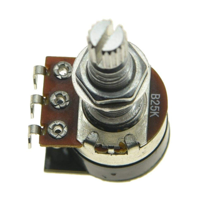 Shadow Kill Pot Guitar Bass Potentiometer with Push Switch to Kill the Sound Audio or Linear Taper A25K/A250K/A500K/B25K/B250K/B500K B25K