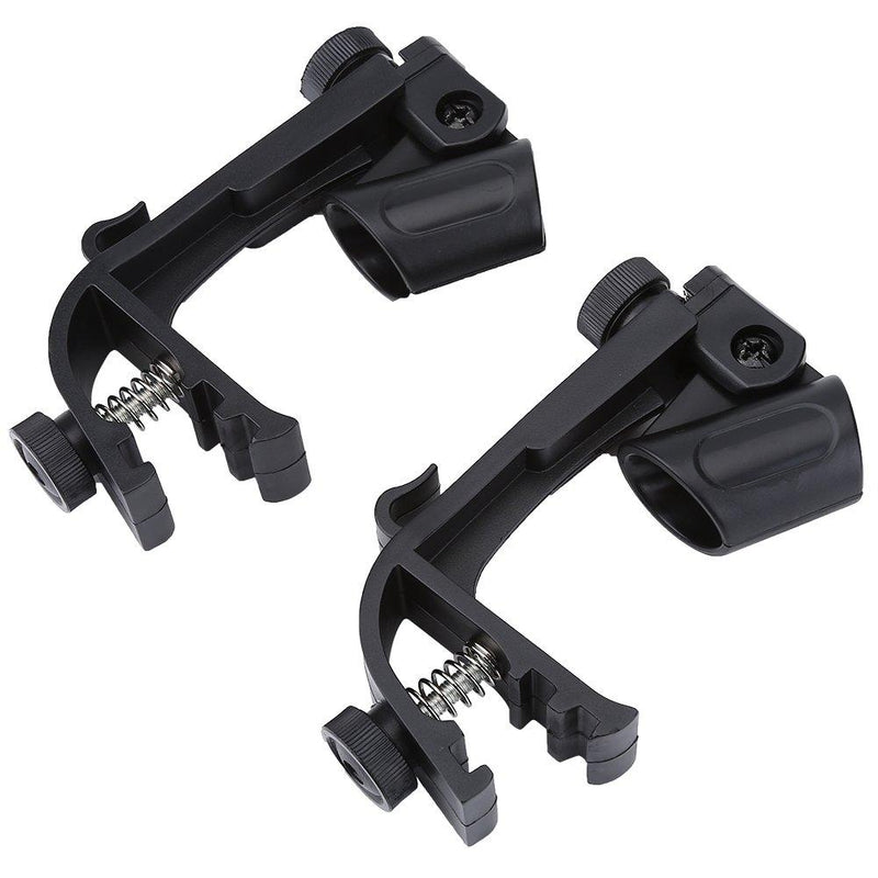 Dilwe Drum Rim Clamp, 2 Pcs Adjustable Drum Mount Microphone Holder Mic Clip Instrument Accessory