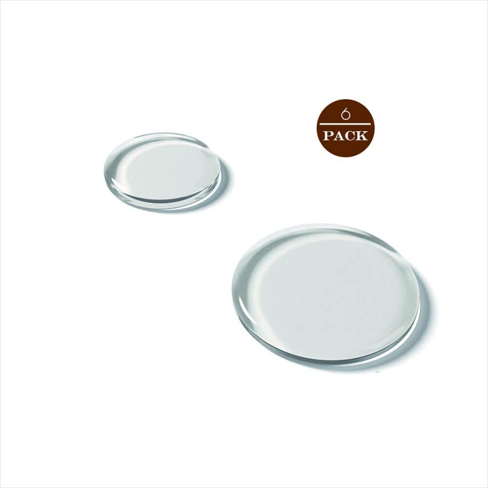 Drum Dampeners 6 Pieces clear damper gel pads Non-toxic soft drum damper Tone Control for your drum