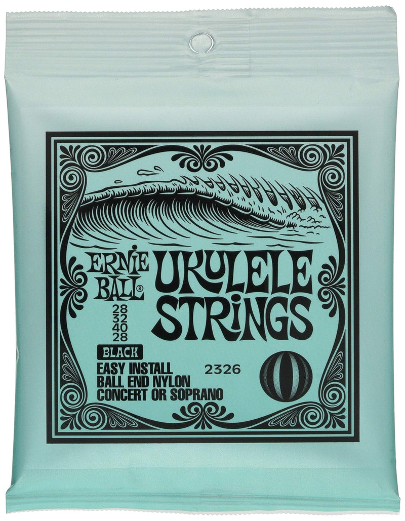 Ernie Ball Ukulele Ball End Nylon Strings, Black (P02326)