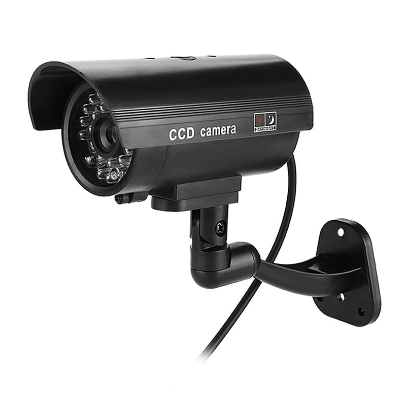 Dummy Camera Surveillance Cameras with Flashing LED Simulation Realistic Camera Fake CCTV