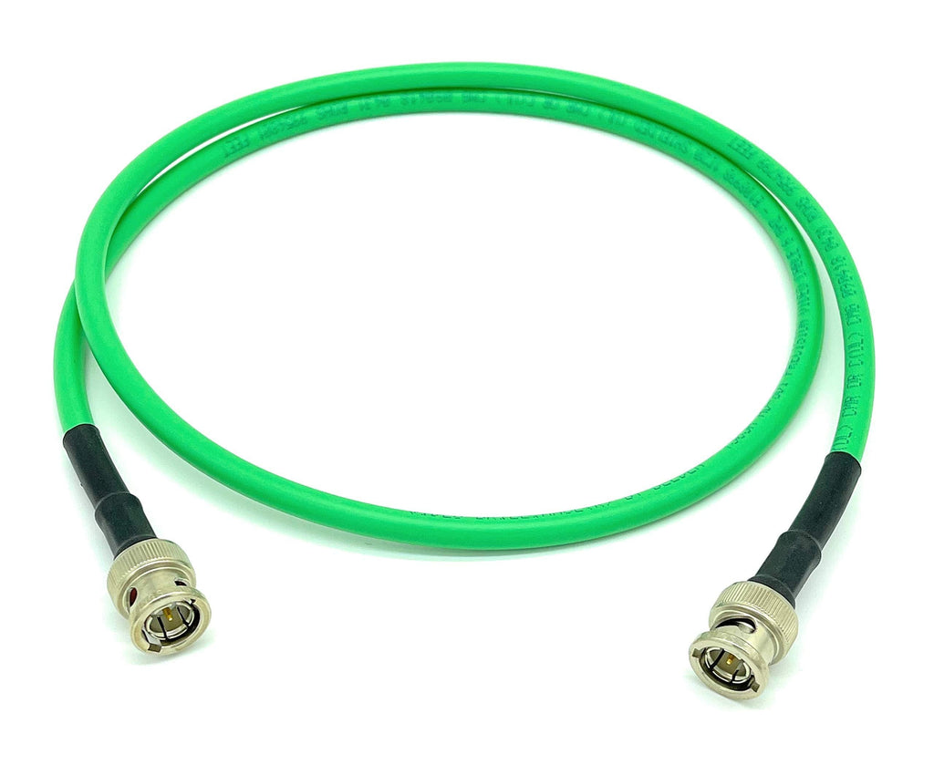 AV-Cables 3G/6G HD SDI BNC RG59 Cable Belden 1505A - Green (15ft) 15ft