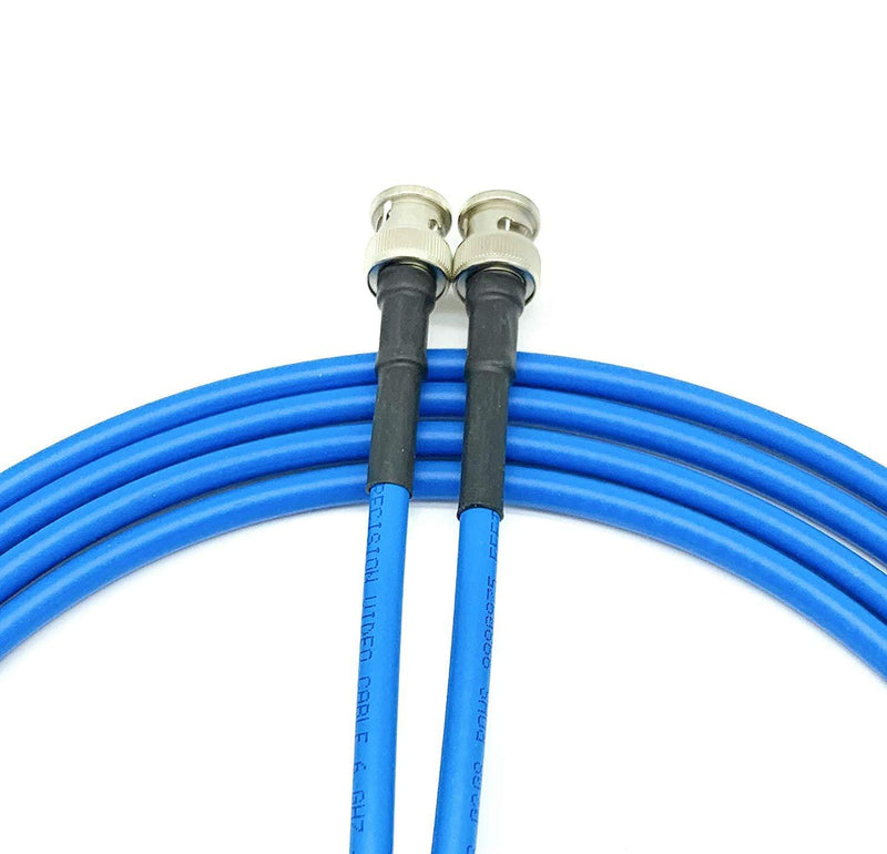 AV-Cables 3G/6G HD SDI BNC RG59 Cable Belden 1505A - Blue (15ft) 15ft