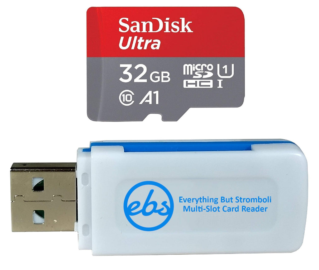 SanDisk 32GB SDHC Micro Ultra Memory Card Bundle Works with Motorola Moto G7, G7 Play, G7 Plus, G7 Power (SDSQUAR-032G-GN6MN) Plus (1) Everything But Stromboli (TM) Combo Card Reader