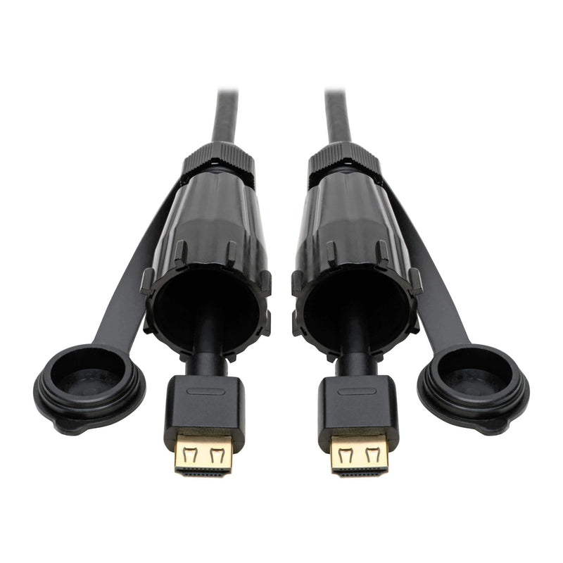 Tripp Lite High-Speed HDMI Cable with Protected IP67 Connectors (M/Industrial HDMI, Ethernet, 4K, 12 ft. (P569-012-IND2) 12 Ft. 2 Protectors