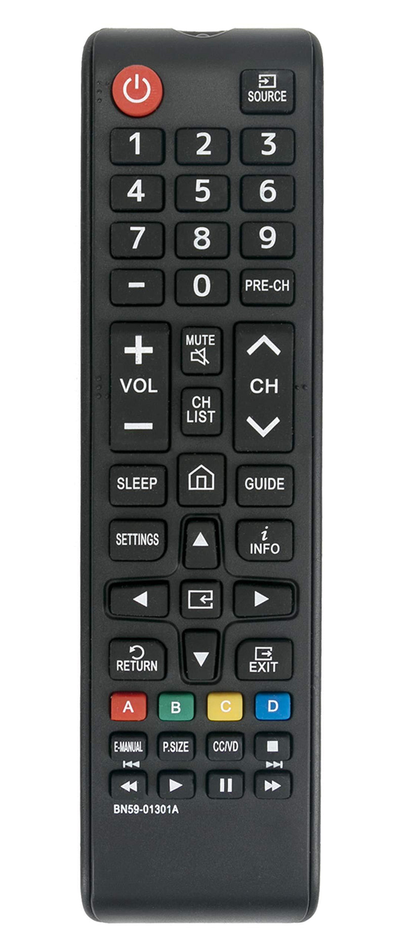 VINABTY BN59-01301A BN5901301A Replaced TV Remote fit for Samsung Smart TV Models NU7100 NU6900 NU7300 N5300 Series