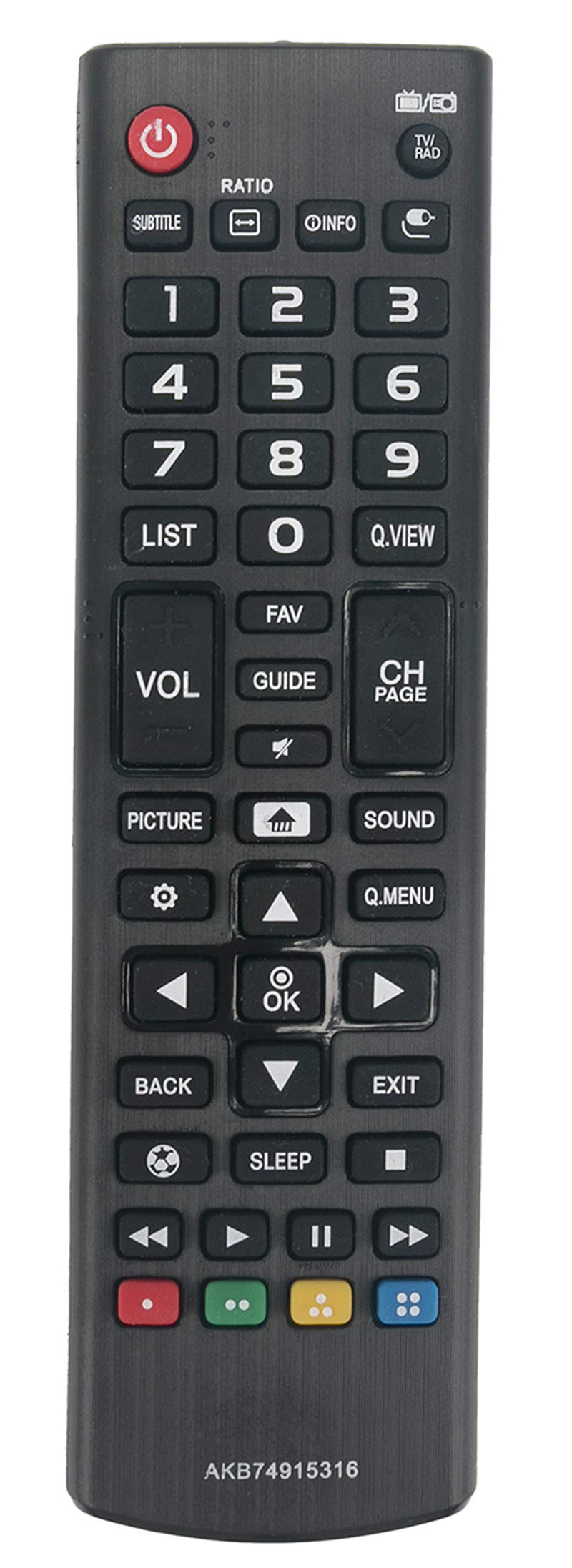 VINABTY AKB74915316 Replaced Remote fit for LG TV 49LH570A 49LH5700 55LH575A 55LH5750 43LH570A 43LH5700 50LH5730 32LH573b