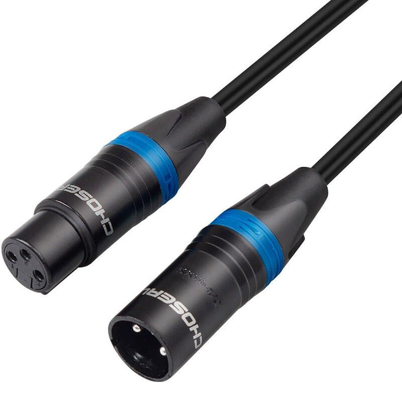 [AUSTRALIA] - Choseal XLR Microphone Cable 6FT Male to Female Extension Cable for Microphone/Mixer/Home Theater/Studio QS3803 6FT/2M 