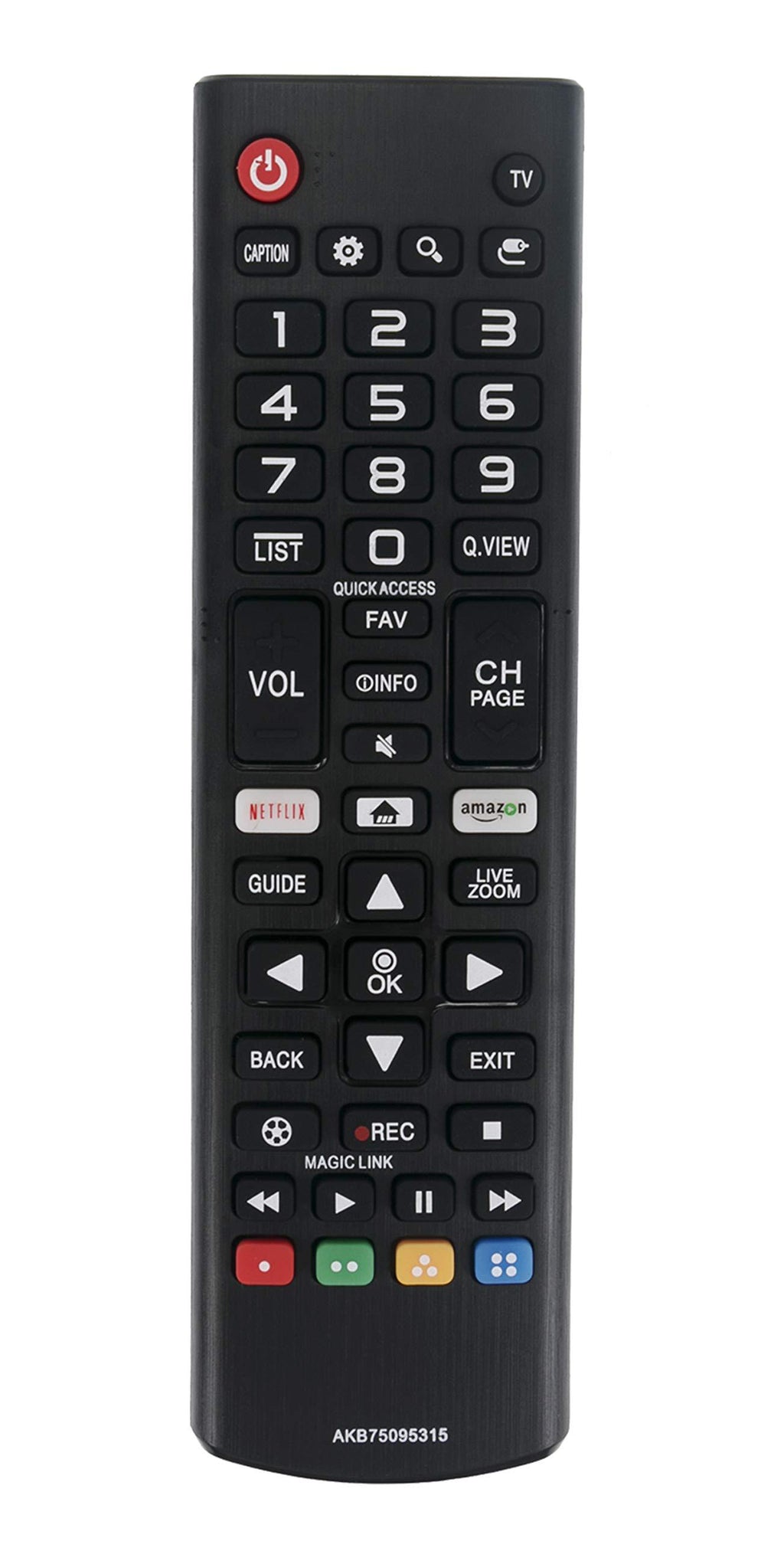 VINABTY AKB75095315 Replaced TV Remote fit for LG 4K TV OLED55B8PUA OLED65B8PUA 49UK6200PUA 55UK6200PUA 43UK6200PUA 65UK6200PUA 65SK9000PUA 55SK9000PUA 86UK6570PUB 70UK6570PUB 75UK6570PUB 55OLEDE8PUA