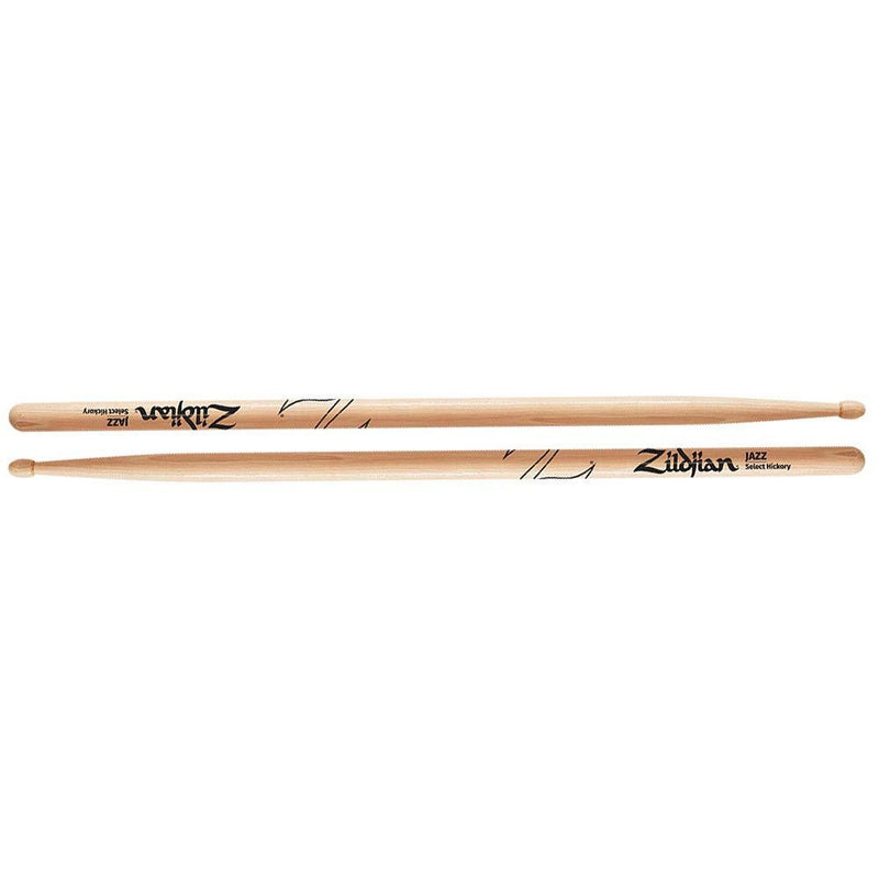 Zildjian Hickory Wood Tip Jazz Drumsticks (ZJZ)