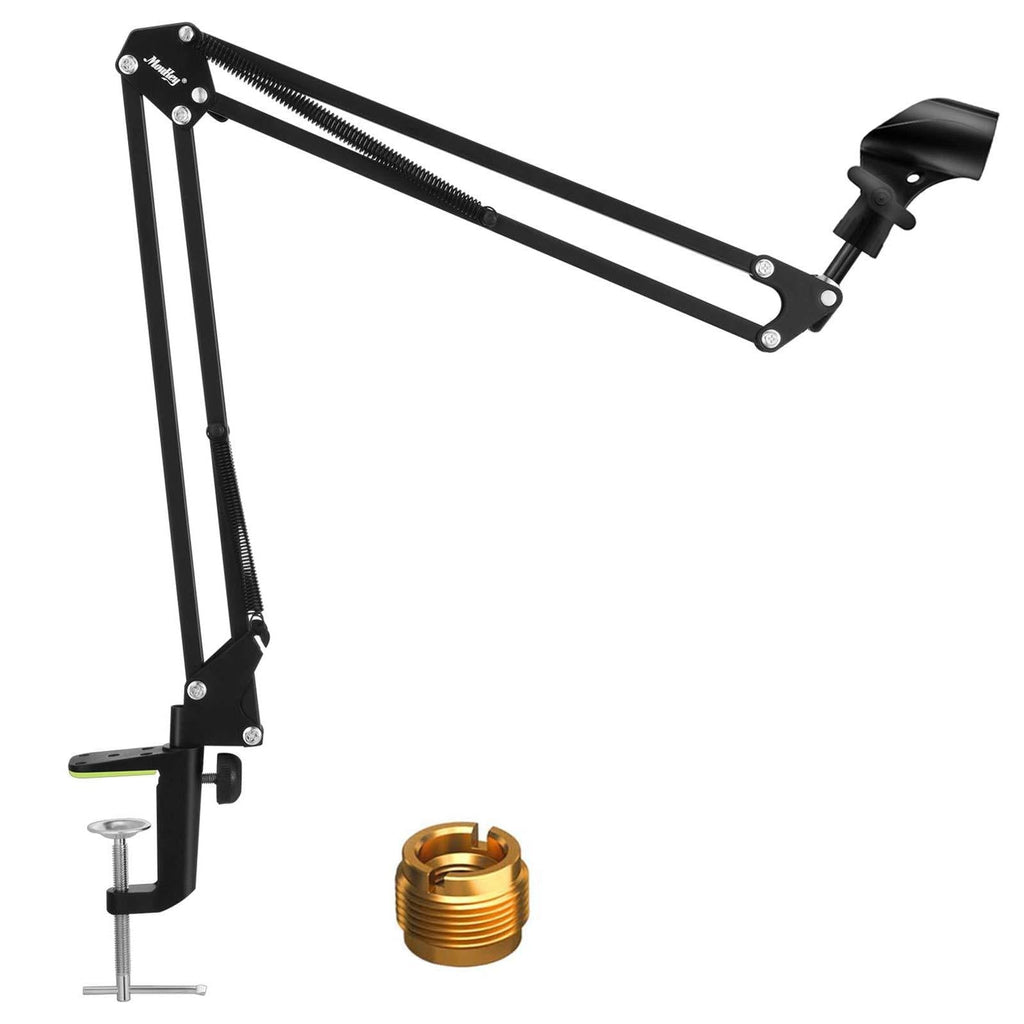 [AUSTRALIA] - Moukey MMs-1 Microphone Arm, Upgraded Mic Arm Microphone Stand Boom Suspension Stand with Anti-Slip Clip For Blue Yeti Snowball Shure and Other Microphones 