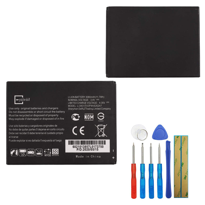 New Li-Polymer Replacement Battery Li3831T43P4H826247 Compatible with ZTE Grand X 3 Grand X 3 LTE Z959 with Tools