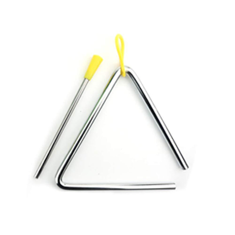 Musical Steel Triangles 8 Inch Hand Percussion Instrument Triangles Music Triangle Instrument Set with Striker