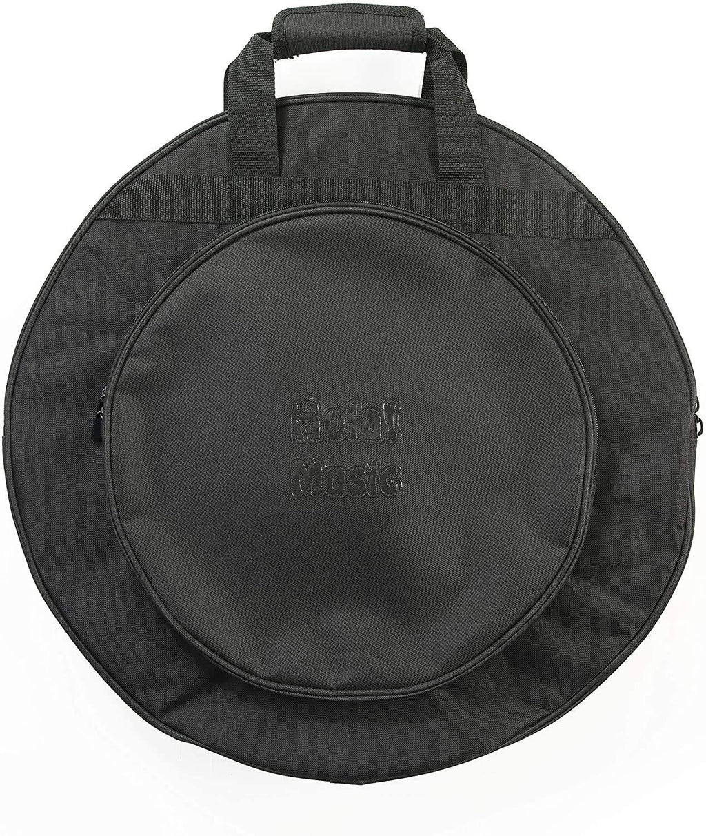 22" Cymbal Bag by Hola! Music, 3 Inner Compartments, 17" Pocket and Backpack Straps