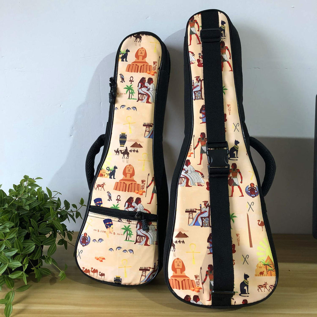 MUSIC FIRST Original Design"Ancient Egypt" ukulele case ukulele bag ukulele cover, New Arrial (Fit for 23~24 inch Concert Ukulele) Fit for 23~24 inch Concert Ukulele