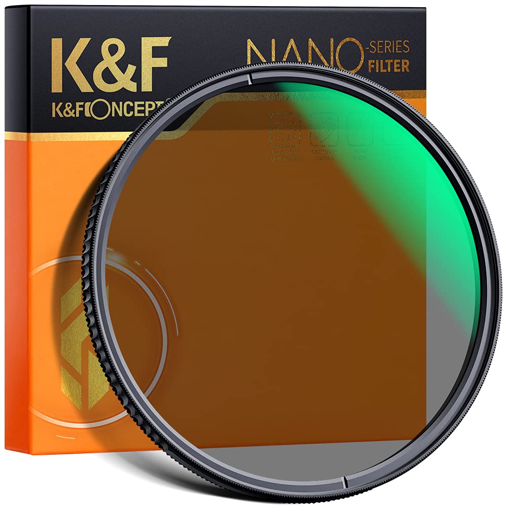 55mm Circular Polarizers Filter, K&F Concept 55MM Circular Polarizer Filter HD 18 Layer Super Slim Multi Coated CPL Lens Filter