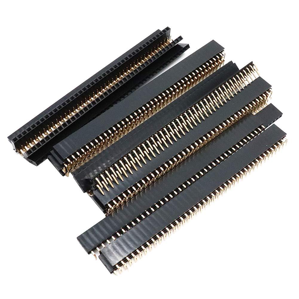 Dahszhi Female PCB Header Right Angle 40 Pin 2.54mm Pitch Connector - Pack of 20pcs
